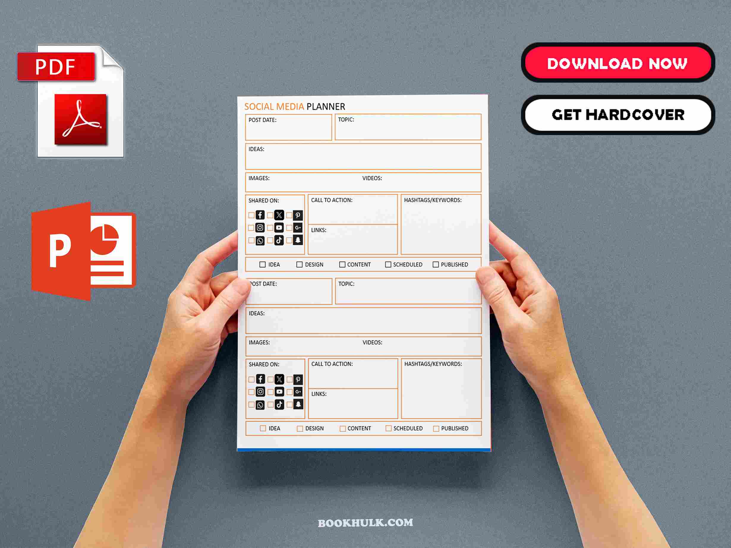 Social Media Planner Template 